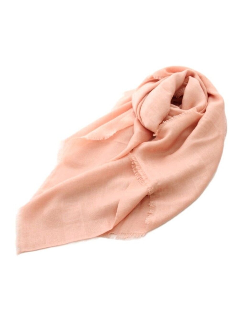 Dior Oblique D-oblique Shawl Scarf Fringe Logo Silk Cashmere Mixed Pink